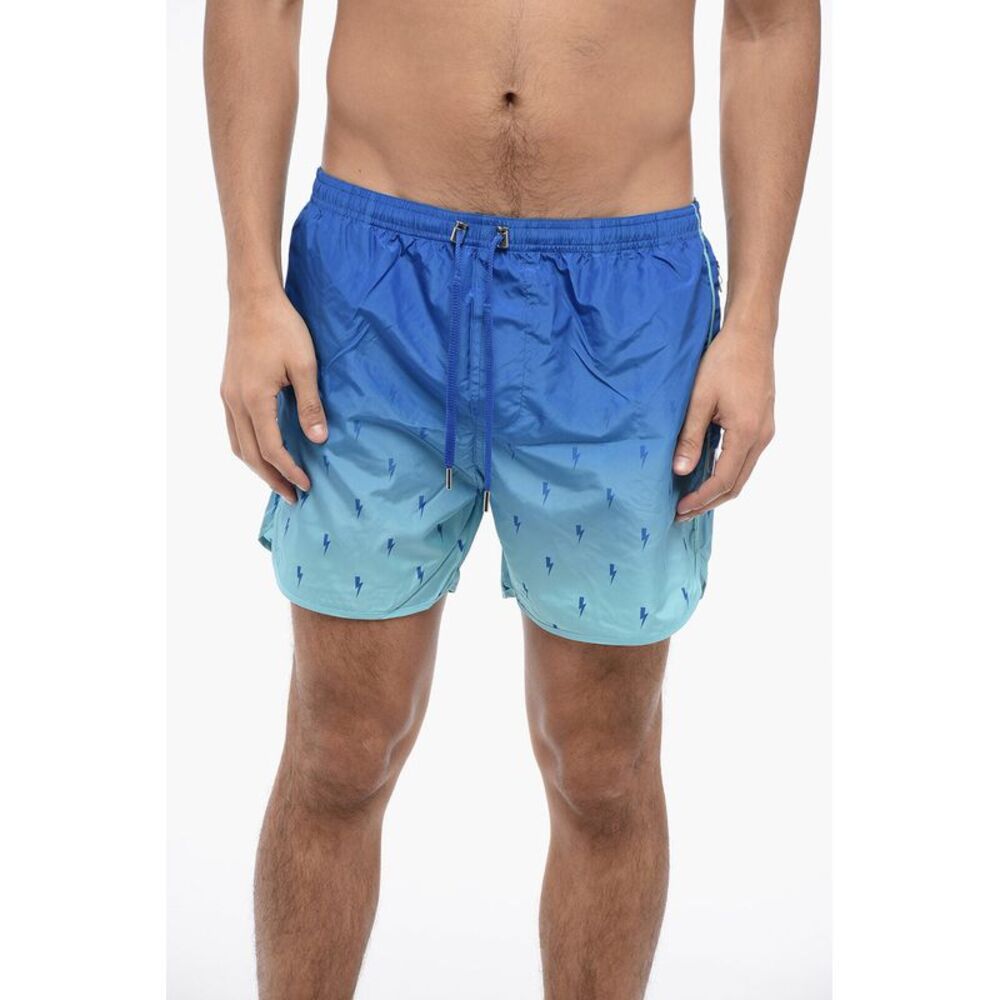 Degradé Nylon Boxer ALL-OVER BOLT Swim Trunks